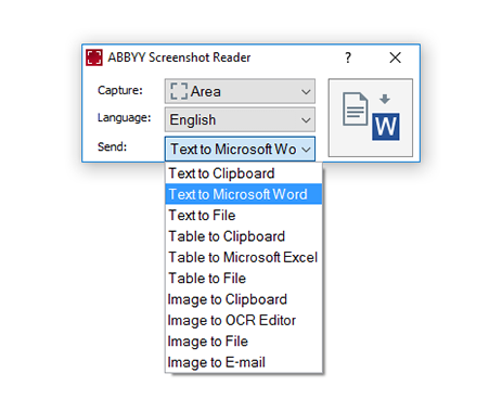 ABBY Screenshot Reader